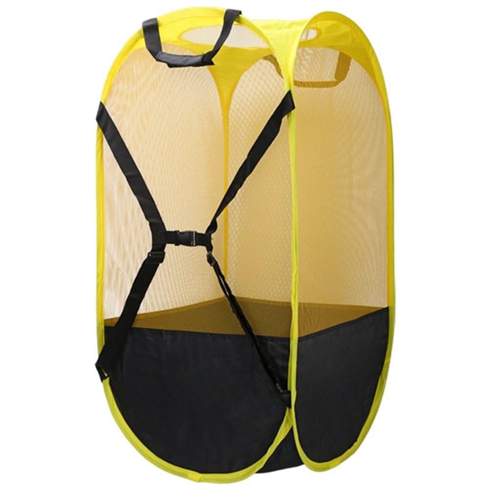 Casiler Foldable Large Capacity Soccer Net Bag, Multi Purpose Storage Basket for Basketball Volleyball Swimming Sport Gear