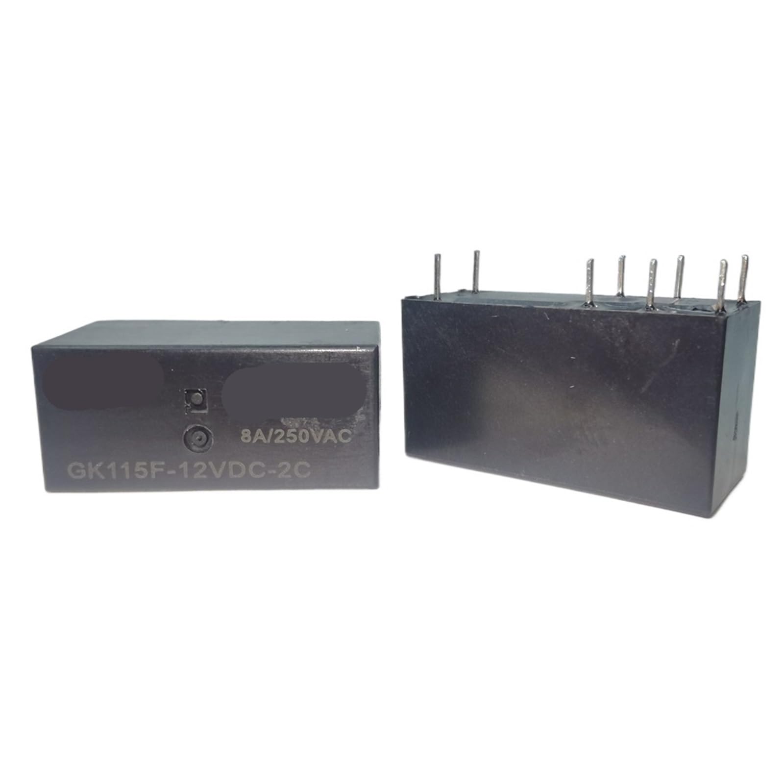 Relais de puissance GK115F-12VDC-2C à 8 broches pour circuits imprimés