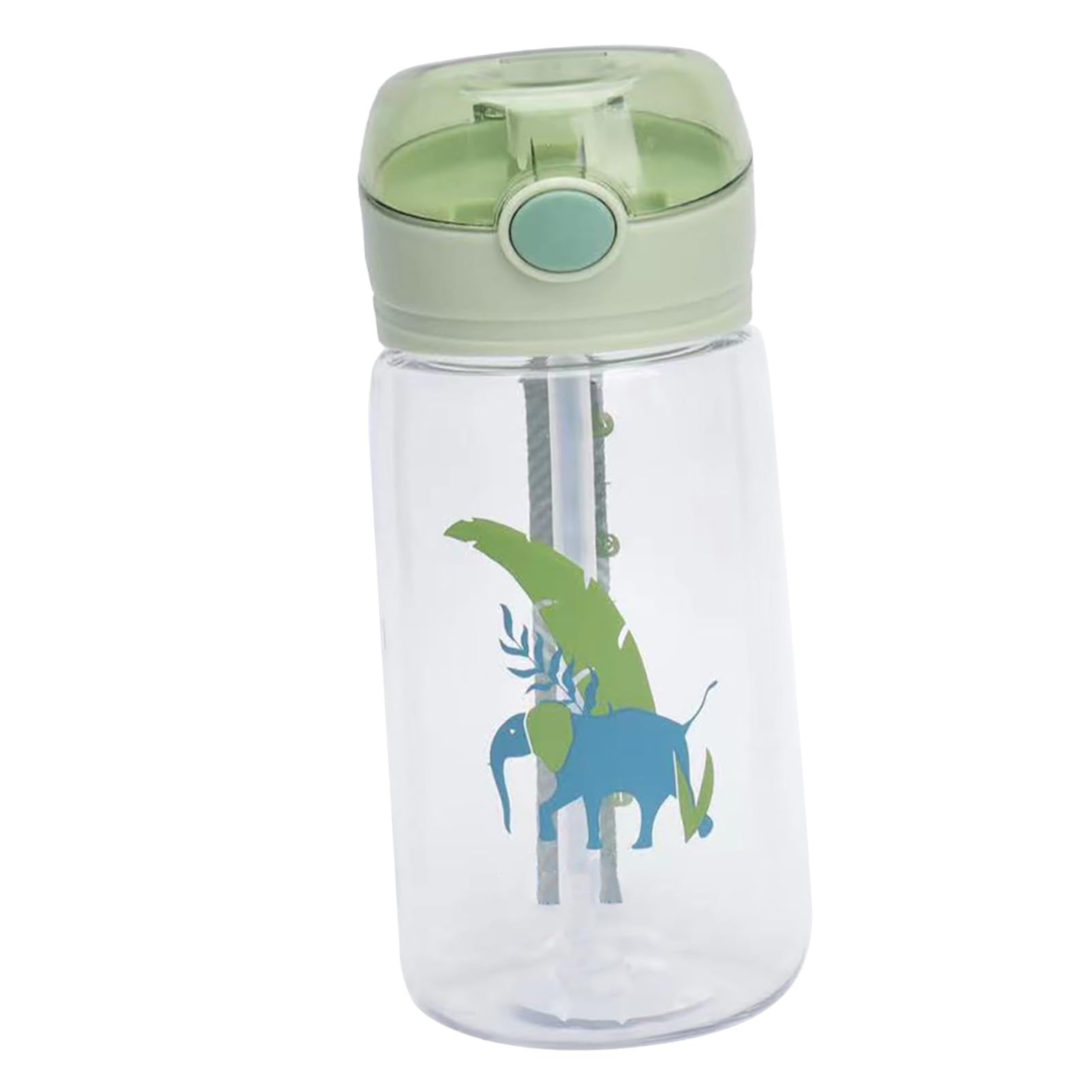 Alomejor 520ml Kids Water Bottle with Flip Top Lid and Convenient Straw for School Travel Outdoor Sport Alomejor69u243tdwq