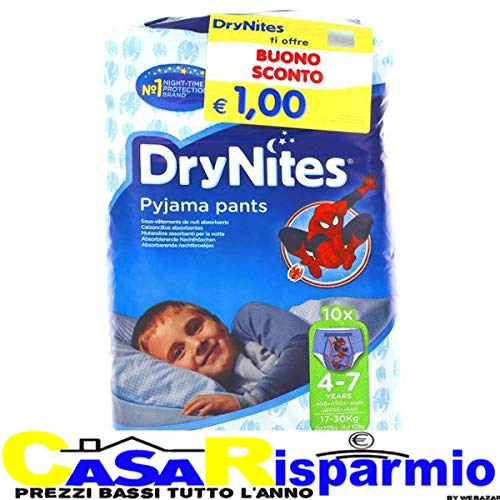 Drynites 4-7 Años Niño 10 Unidaes