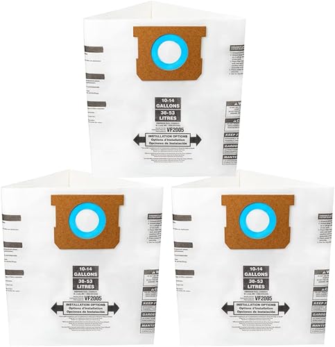 Miniatura 7 de Bolsa de filtro de vacío, se adapta a bolsas de aspiradora de 5-8 galones, bolsa de colector de polvo al vacío, tipo E 90661 9066100 906-611