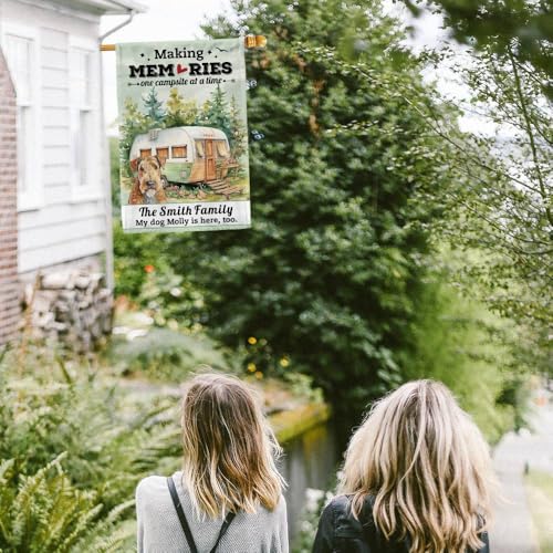 GABSHAIM Custom Making Memories Hausflagge für draußen, Bouvier des Flandres, Hund, Wohnmobil, Anhänger, Camping, Campingplatz, Dekoration, Flagge, Banner, 71,1 x 101,6 cm, doppelseitig