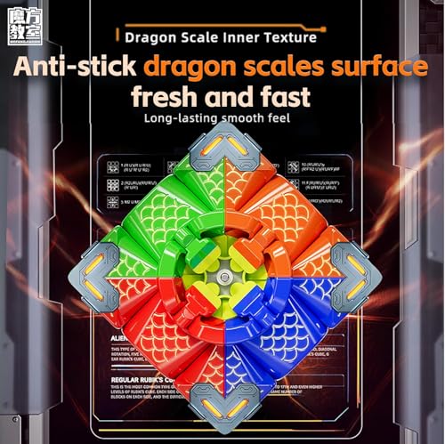 Image of HAWKISTER MoYu Meilong 3M V2 UV Coated Magnetic Stickerless 3X3 Speed Cube