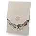 Doris Home Vertical Beige Laser Cut Blue Flower with Rhinestone Wedding Invitations Cards Laser Cut Flower,1pc,CW502
