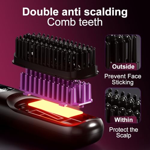 Cepillo alisador portátil recargable USB para viaje miniatura 4