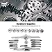 24Pcs Threaded Tap and Die Set, Hand Operated Industrial Tool Kit, High Carbon Steel Material, Fast Tapping, Precise Threading, Easy Storage and Portability, Complete Accessories
