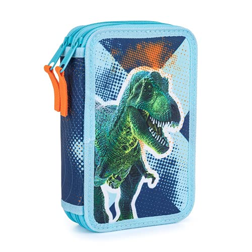 Dinosaurier Dino T-Rex 10 Teile Set Schulranzen Ranzen Tasche Tornister Schultüte 85 cm Federmappe mit Sticker-von… – Bild 4