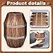 Bucherry 6 Set Western Cowboy Party Decorations 4 Pcs 11.8'' Wood Grain Boxes 2 Pcs 15.75'' Wine Barrel Boxes for Wild West Party Decor Western Photo Booth Props Vintage Rustic Farmhouse Pirate Decor