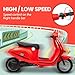 Motorcycle for Kids - 24V Electric Moped Scooter for Kids 8-14- Electric Scooter with Seat for Children - Ride On Toy with LED Light for Girls