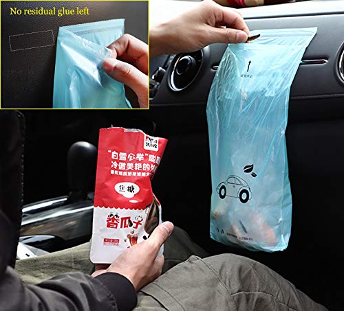 Image of 100PCS Car Trash Bag Rubbish Bin Bag Car Trash Bin Gag Disposable Container Bag for Auto Car Truck Vehicle Office Babyroom Bathroom Study Room