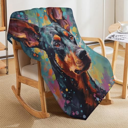 Manta de Pinscher alemán ideal para tardes de sofá y noches de terraza 8