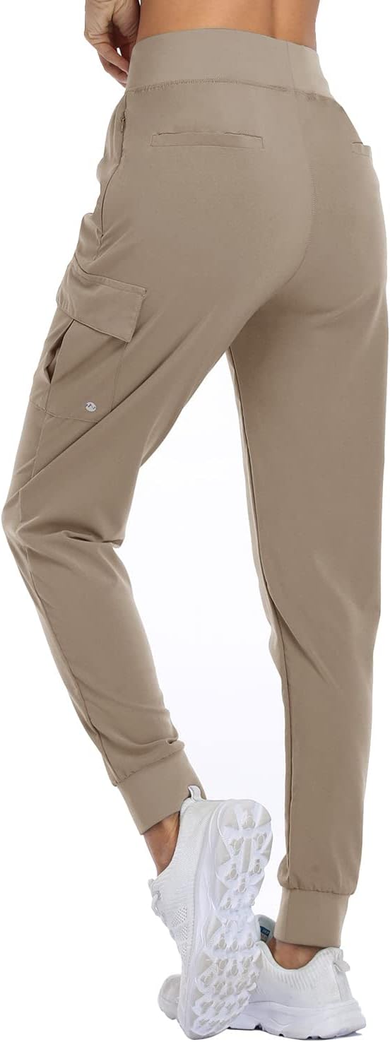 Willit Women's Cargo Joggers Lightweight Athletic Workout Pants Lounge Hiking Outdoor Pants with Pockets Quick Dry