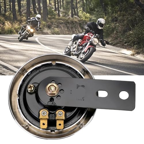 Parlante redondo para manillar moto universal 12V 1.5A 105db miniatura 3