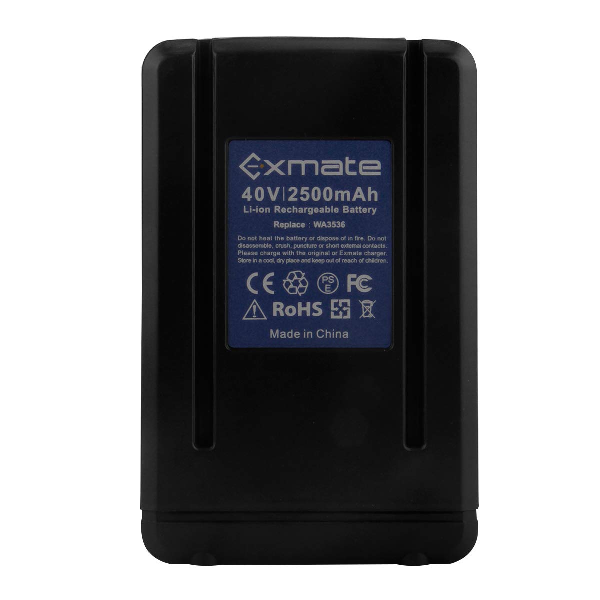 Exmate Akumulator litowo-jonowy 40 V 2500 mAh do WA3536 pasuje do WG268E.9 WG568E.9 WG168E.9 WG368.9 WG776E.9