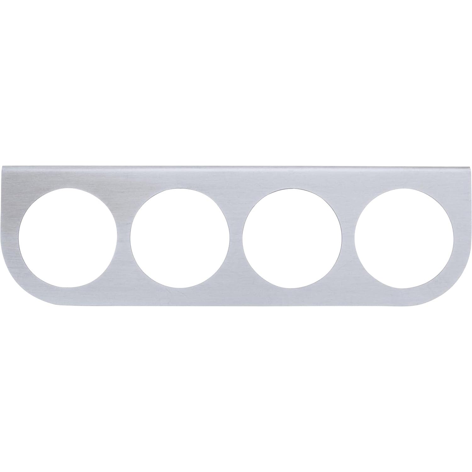 Speedway Universal 4 Gauge Dash Panel Brushed – Billet Aluminum CNC-Machined Panel Accepts Four 2-1/16″ Aftermarket Gauges, Brushed Ball-Milled Finish, Custom Interior Upgrade