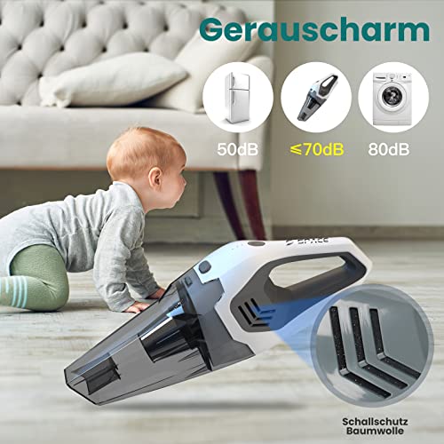 Space Handstaubsauger 9000Pa, Akku Handsauger Kabellos mit Ladestation, 11.1V Staubsauger mit Waschbarer Doppel… - Image 8