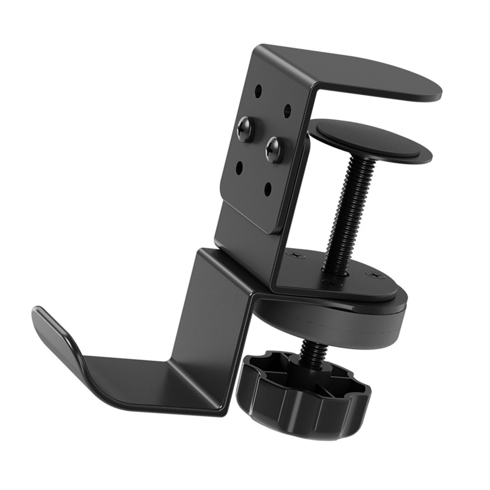 PENCHEAK Duty 360°Swivel Hook Clamp Headphone Stand Hanger Holder Securely Holds Headphones or Small Bags on Desk Shelf Adjustable Table Border Hanger