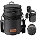 Produktbild TARION Objektivtasche Objektivbeutel mit Hartschalenboden, Stoßfest, Wasserabweisend Kamera Objektiv-Schutztasche für Canon, Nikon, Pentax, Sony, Olympus Objektive(Dunkelblau Größe XL)