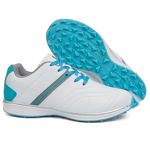 Zapatos de golf para mujer que evitan la humedad gracias a su piel impermeable y transpirable
