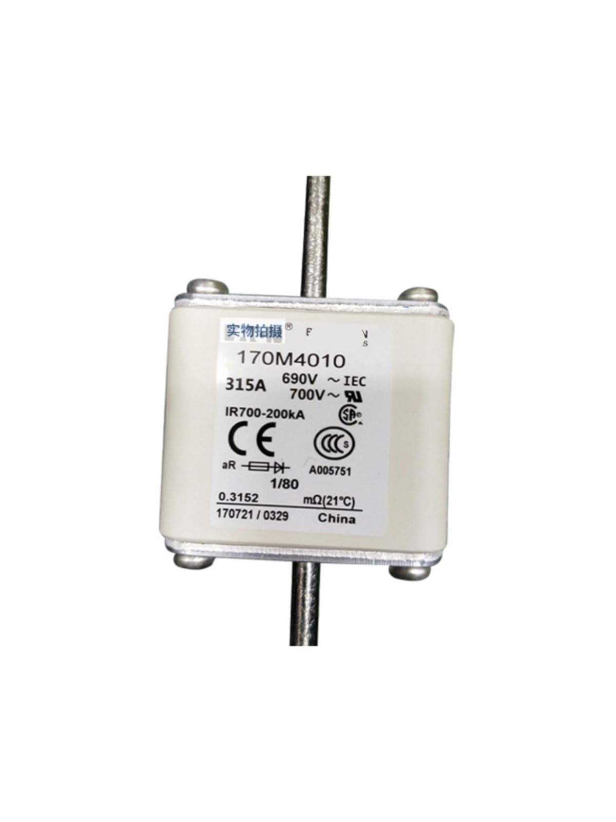 VDOQTLJT 170M4010 Low Voltage Fast Blow Ceramic Fuse