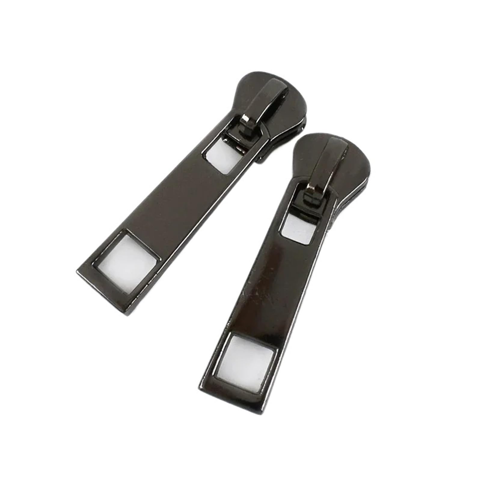 10-30 Uds 5# tiradores de cremallera for coser abrigo tienda Metal/Nylon/resina cremalleras deslizantes universales cierres cabeza reparación(GunBlack,No5-30Pcs,ForMetalZipper)