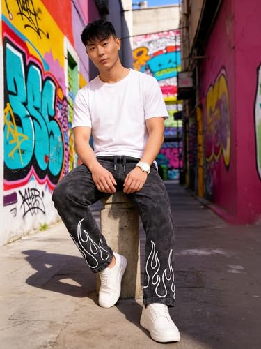 Image of fanideaz Mens Cotton Baggy Trackpant for Men | Streetwear Loose Fit Track Pants for Men | Comfortable Breathable Cotton Casual Wear Lower for man Stylish