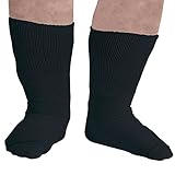 Women's Extra Wide Socks-Black/6-11