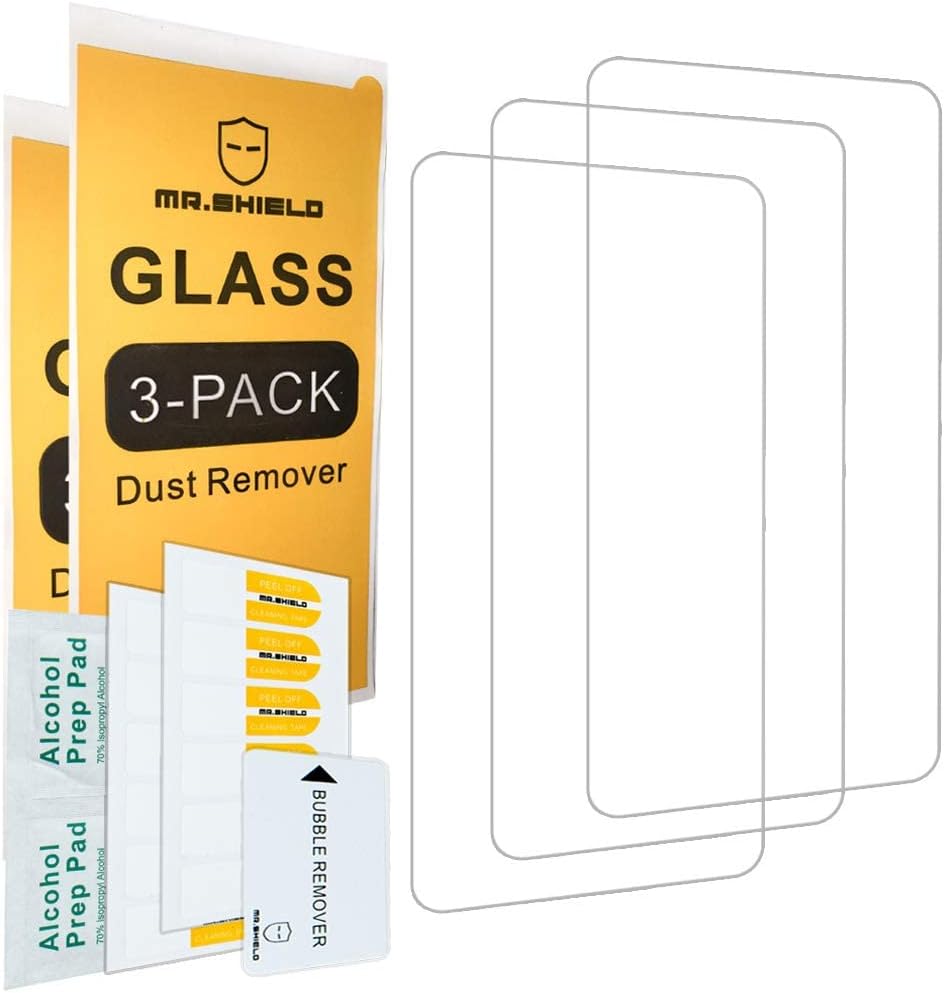 Mr.Shield [3-Pack] Designed For Motorola (MOTO G Power) 2020 [Not Fit for 2021 Version] [Tempered Glass] [Japan Glass with 9H Hardness] Screen Protector with Lifetime Replacement