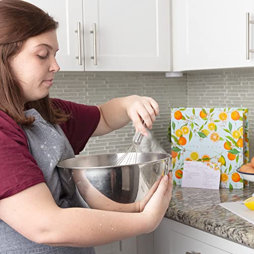 Swiftcube Recipe Binder 8.5X11 3 Ring Kit - Blank Recipe Book To Write In Your Own Recipes With Recipe Cards 4X6, Dividers, Labels & Plastic Sleeves For Your Printouts (Family Recipe Book Organizer) #TOP2