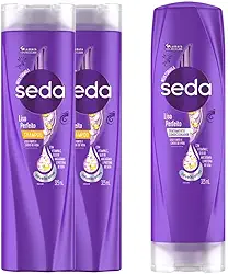 Kit 2 Shampoos + 1 Condicionador Seda Cocriações Liso Perfeito 325ml