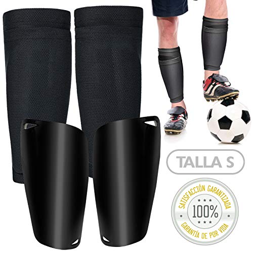 TILLMANN'S Espinilleras Niño Futbol con Funda Sujeta Espinilleras | Espinilleras Futbol | Espinilleras Futbol Adulto