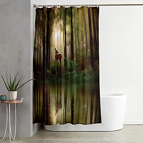Rideau de douche anti-moisissure 150x200cm en polyester pour éviter l'eau sur le sol - 3