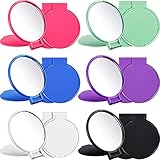 Mini Folding Mirror Round Compact Mirror Portable Pocket Mirror Makeup Small Mirror Vintage Portable...