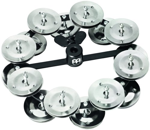 Meinl Percussion HTHH2BK Headliner Series Hi-Hat Tambourine With Double Row Steel Jingles 5-Inch - B - //coolthings.us