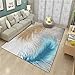 Maty kuchenne antypoślizgowe, nadające się do prania, dywan do salonu, duży nowoczesny dywan do domu, antypoślizgowy, bezpieczeństwo, redukcja hałasu, jadalnia, sypialnia, salon, dywan, niebieski, duże dywany 40 x 60 cm