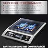 ChangBERT Induction Cooktop, Commercial Grade Portable Cooker, Large 8” Heating Coil, Premium Stainless Steel Countertop Burner with NSF Certified, 10 Hours Timer Powerful 1800W Professional Hot Plate #3