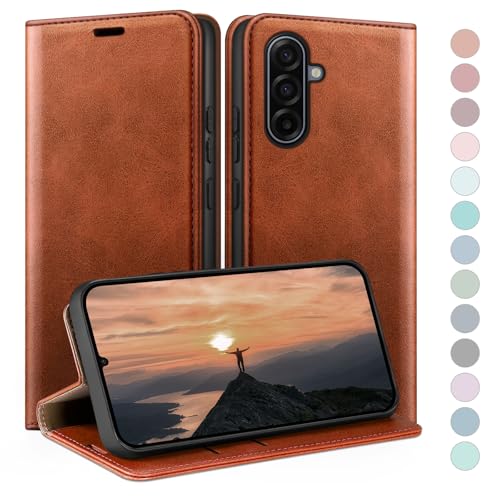 Etui en cuir de premium Samsung Galaxy A17 finition haut de gamme