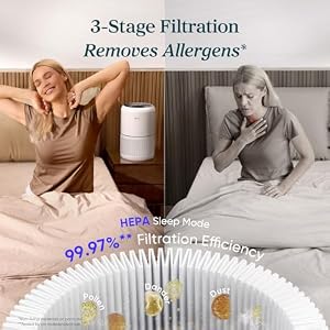 Levoit Air Purifier for Home Pets Hair Allergens in Bedroom Quiet Purifiers — photo 4 of 6
