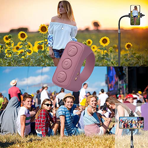 Tiktok Remote Control Kindle App Page Turner, Bluetooth Camera Video Recording Remote, Tik Tok Scrolling Ring For Iphone, Ipad, Ios, Android - Pink #TOP6