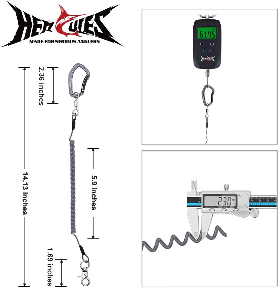 HERCULES M4 Heavy Duty Fishing Lanyard, Fishing Pole Tether image 3