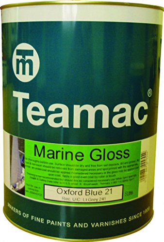 Teamac Marine Gloss - Maroon - 5 Litre