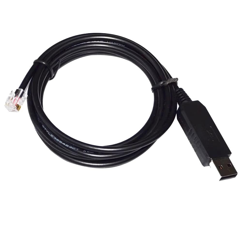 FT232RL Câble convertisseur serical USB vers RS485 RJ11 RJ12 pour câble de communication Delta VFD Series PLC Inverter (1,8 m)