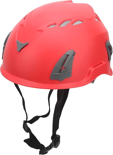 Adjustable Helmet, Outdoor Helmet Safety Head Adjustable Helmet Outdoor for Earmuffs for Warning Taillights(red)