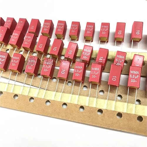 Condensateur MKS2 50V 6.8 uF pas 5mm pour circuits électroniques WIMA