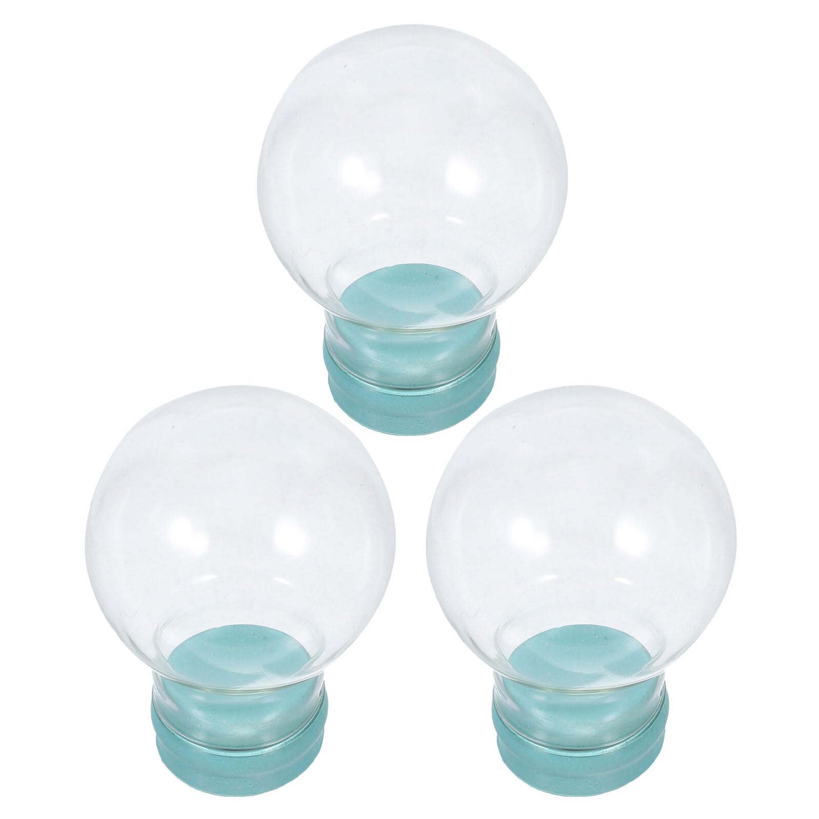 Bolas de nieve de plástico Toyvian de 45 mm transparentes para manualidades navideñas de diseño DIY
