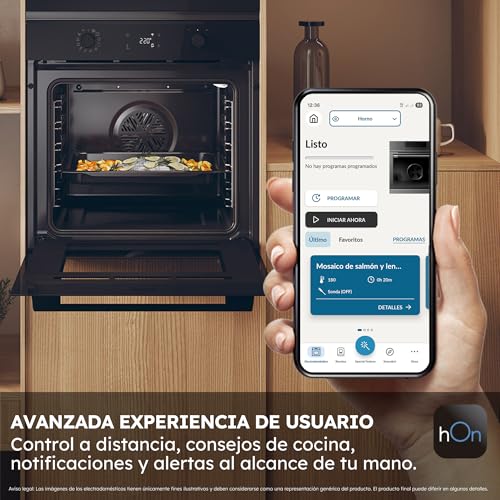 Miniatura 6 de Haier Id Series 2 H6 Id2p5b3ytb - Horno Multifunción Pirolítico E Hidrolítico, Conectividad Wifi, 78l, Cocción Multinivel, 12 Funciones, Display Táctil Y Mandos Giratorios, Guía Telescópica, Negro