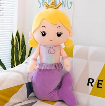 Mermaid 25cm Soft Toys for Kids | Plush Soft Toys for Baby Boys and Girls| Best Gift | Mermaid Soft Toy for Kids -Purple 20Cm Height