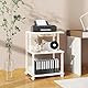 IBUYKE Druckerständer mit Regal, 3-stufiger Druckertisch mit Rädern, Drucker Wagen für Haus, Büro, Rolling Cart Stand für Heat Press, Mikrowelle und Mini-Kühlschrank TPS001W