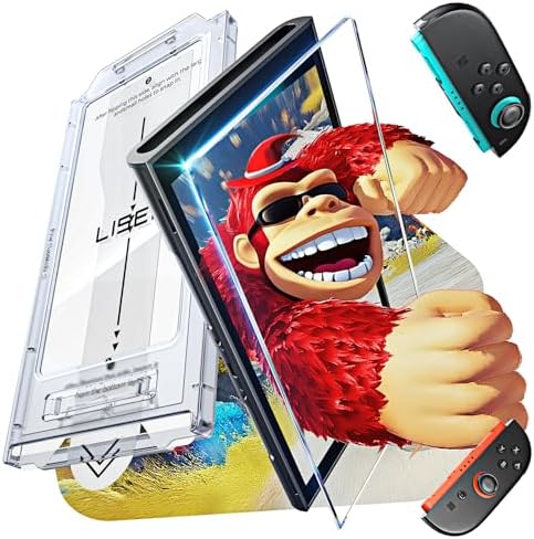 （04:30時点） LISEN switch 2 保護フィルム【2枚入り】全面保護 強化ガラス 対応 スイッチ2 保護フィルム・一発貼り・自動貼り付けキット付き ｜対応 switch2 ガラスフィルム・気泡ゼロ・指紋防止・高透過率・撥油性・超耐久・高光沢