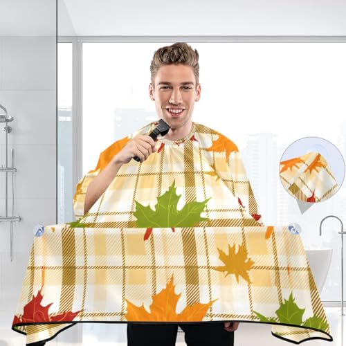 Capa para cortar cabello impermeable profesional MAOBLYR con cierre ajustable de broche para barbería y estilismo miniatura 6